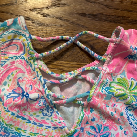 Lilly Pulitzer Girls Floral Cotton Dress - Picture 5 of 5